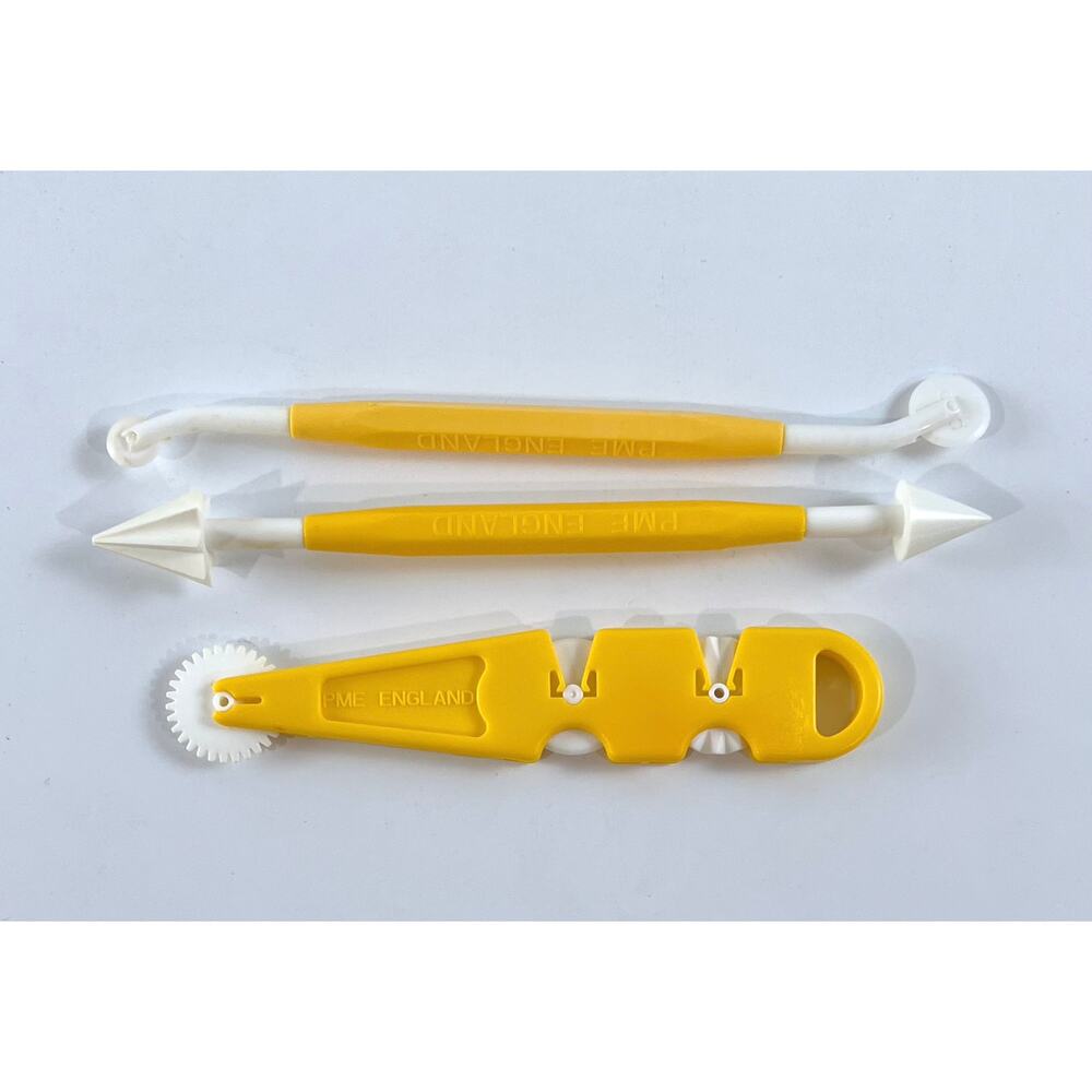 PME England Fondant Modeling Tools Cake Decorating Embosser Set